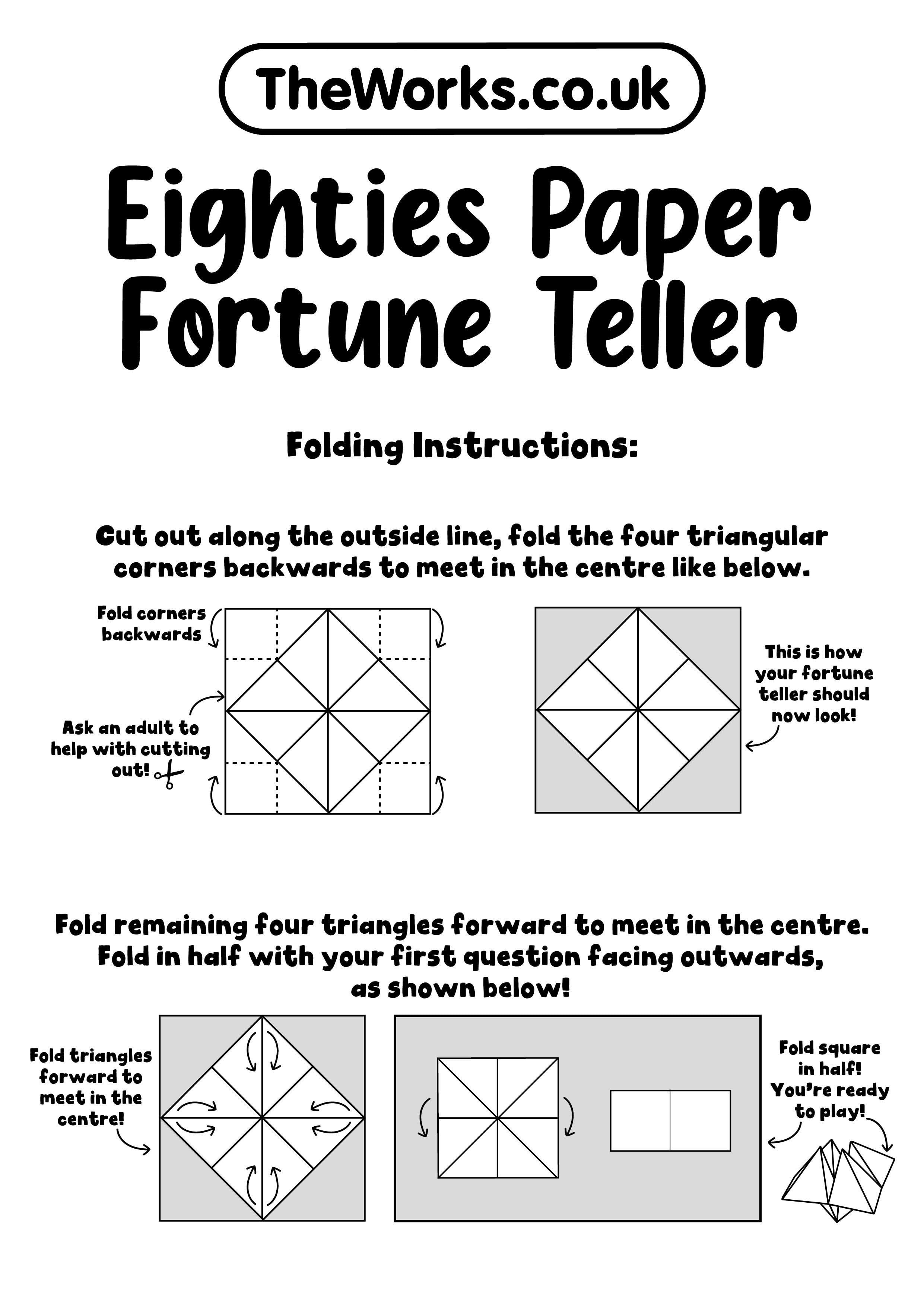 Print your own retro fortune teller